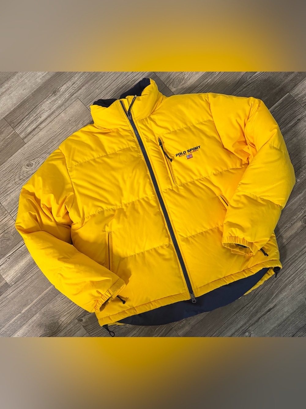 Vintage Ralph Lauren Polo Sport Puffer Down Jacket Rare Find Sz L